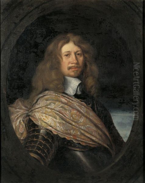 Carl Gustaf Wrangel af Salmis, 1613-1676 Oil Painting by Matthaus Merian