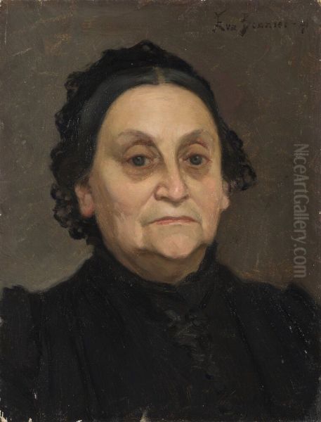 Fru Hilda Schonthal (1824-1892), forstudie till 