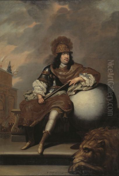 Karl X Gustav, 1622-1660,  konung av Sverige pfalzgreve av Zweibrucken Oil Painting by David Klocker Ehrenstrahl