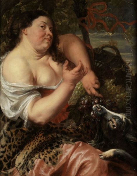 Allegory of luxury Oil Painting by Jan Cossiers