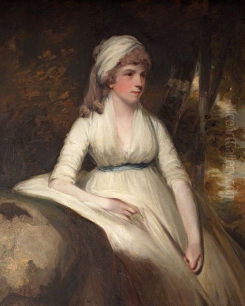 Catherine Cussans (1753-1834) Oil Painting by John Hoppner