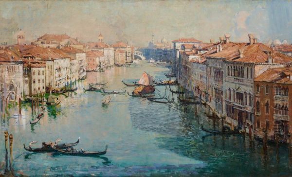 The Grand Canal Oil Painting by Arthur Streeton