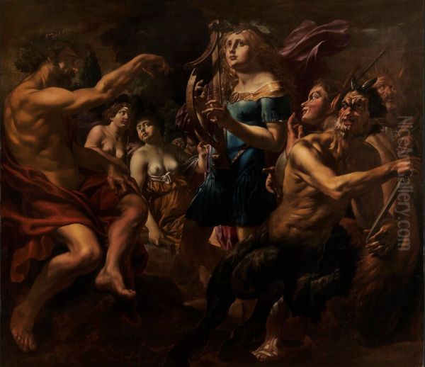 The judgement of Midas Oil Painting by Cornelis Schut