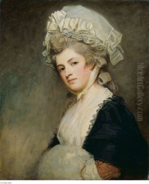 Mrs Mary Robinson Oil Painting by George Romney