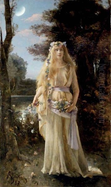 Ophelia Oil Painting by Alfred Stevens