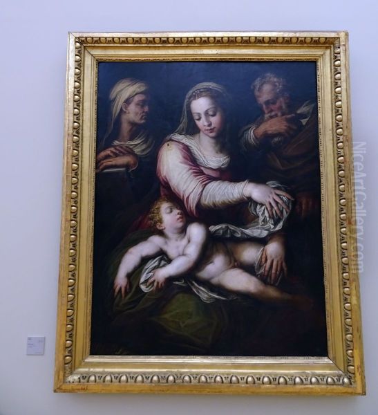 Sainte Famille Oil Painting by Giorgio Vasari