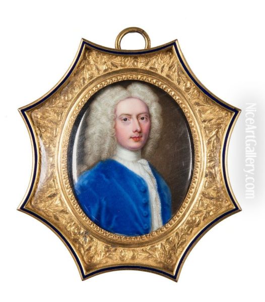 Unknown man, called Francis Dayrell, lord Ashley Oil Painting by Christian Friedrich Zincke