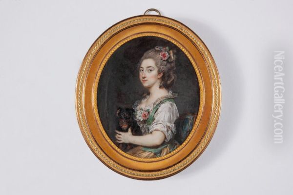 Marie Victoire Gobin (f. 1753), grevinna de la Serre Oil Painting by Peter Adolf Hall