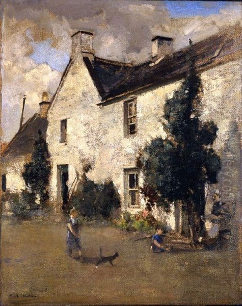 The White House, New Abbey Oil Painting by Edward Arthur Walton