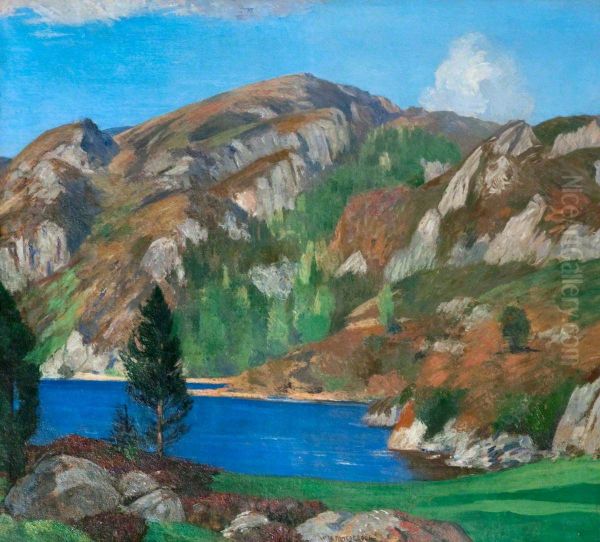 Loch a' Ghille Ghobaich, Morar Oil Painting by William York MacGregor