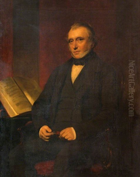 Thomas Babington, Lord Macaulay; (1800-1859) Oil Painting by John Watson Gordon