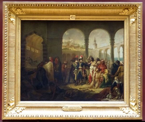 Bonaparte et les pestiferes de Jaffa Oil Painting by Antoine-Jean Gros