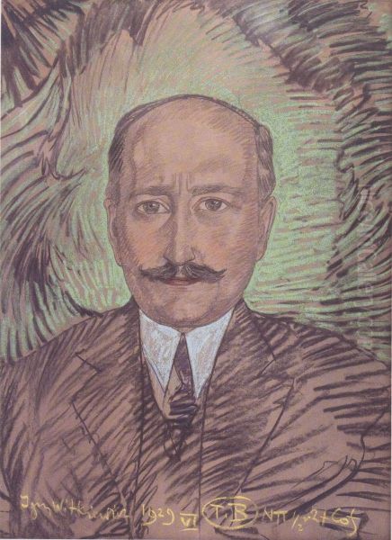 Portrait of Mieczyslaw Soroko Oil Painting by Stanislaw Ignacy Witkiewicz