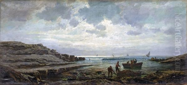 Bord de mer a Bandol Oil Painting by Raphael Luc Ponson