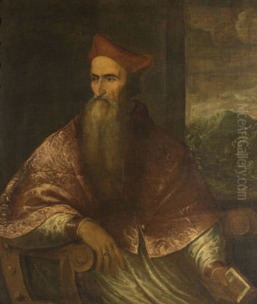 Portrait of Cardinal Pietro Bembo Oil Painting by Titian