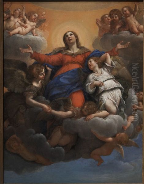 The Assumption Oil Painting by Francesco Albani