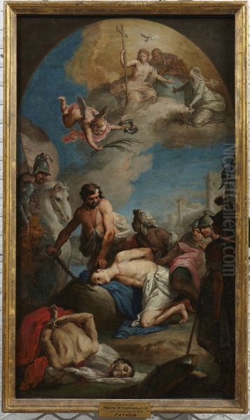 Decapitation of SS. Fermo and Rustico Oil Painting by Agostino Ugolini