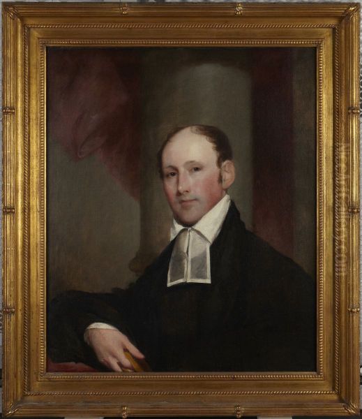 The Rev. Charles Burroughs, DD Oil Painting by Gilbert Stuart