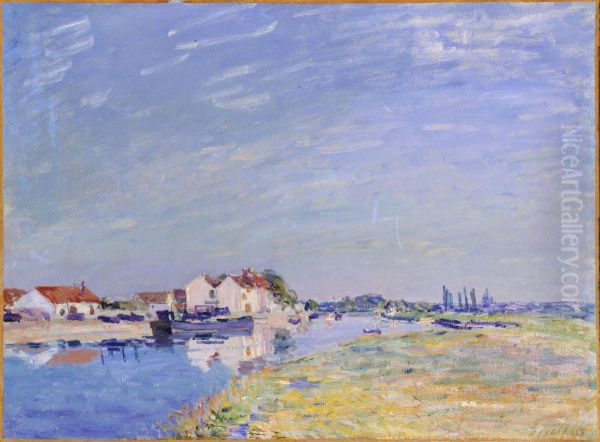 Saint Mammes Oil Painting by Alfred Sisley