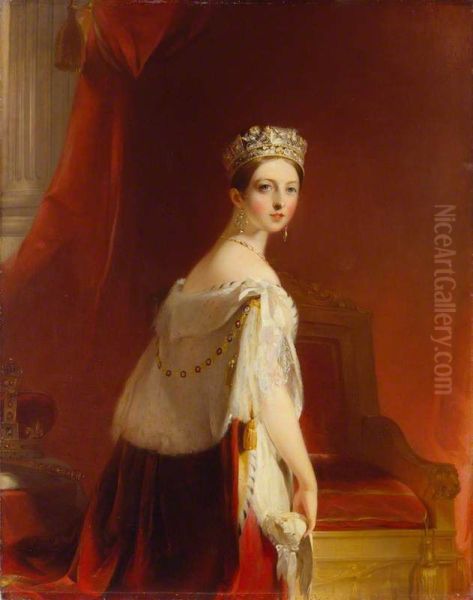 Queen Victoria Oil Painting by Thomas Sully