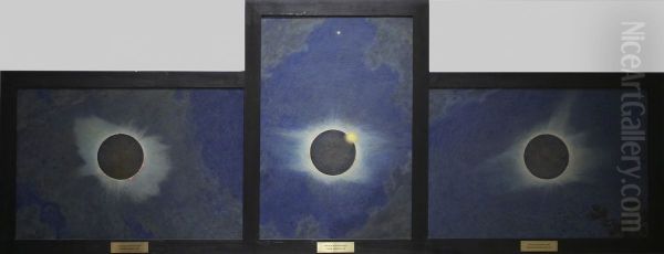 Solar Eclipse Oil Painting by Howard Russell Butler