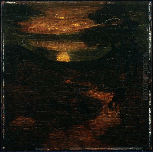 Macbeth and the Witches Oil Painting by Albert Pinkham Ryder