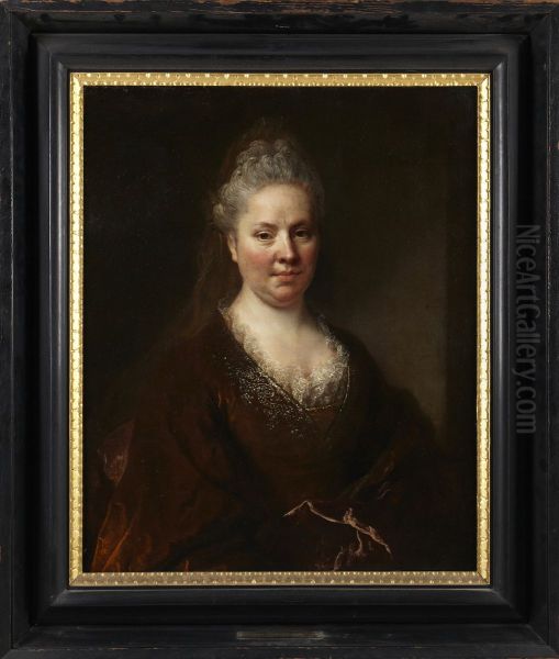 Portrait of Madame Leon de la Mejenelle Oil Painting by Nicolas de Largilliere