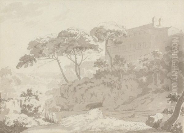 Larici Oil Painting by Sir George Beaumont, 7th Baronet