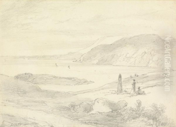 View of Frocklan Island Oil Painting by William Daniell