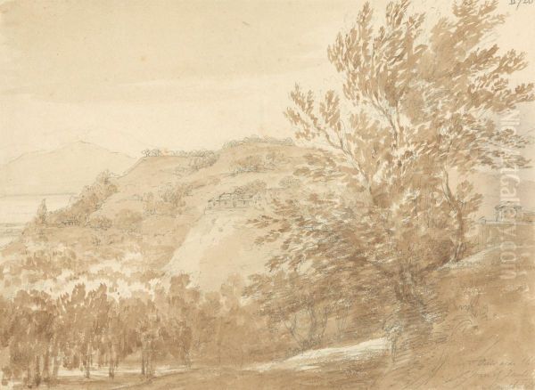 Views Near the Town of Senta Oil Painting by Robert Smirke