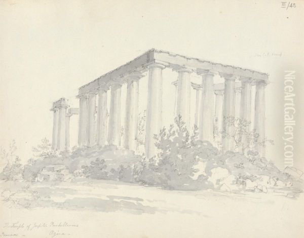 Temple of Aphaea Oil Painting by Robert Smirke