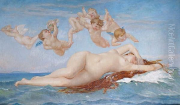 La Naissance De Venus Oil Painting by Alexandre and Jourdan, Adolphe Cabanel