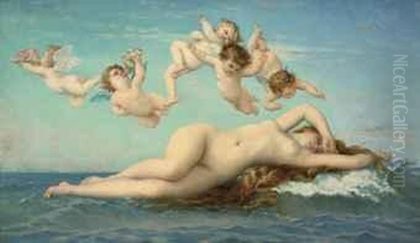 The Birth Of Venus Oil Painting by Alexandre and Jourdan, Adolphe Cabanel