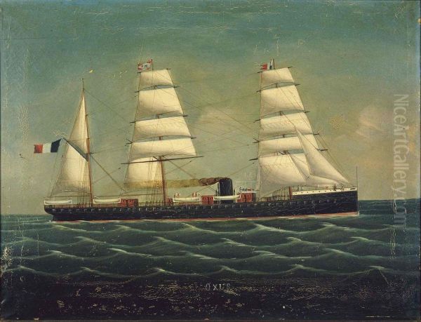 L'Oxus, paquebot des Messageries Maritimes Oil Painting by Collections of Musee national de la Marine de Paris