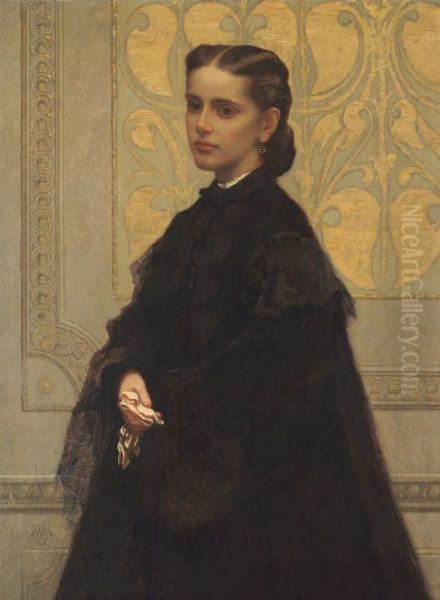 Mary Elizabeth Robbins Oil Painting by William Morris Hunt