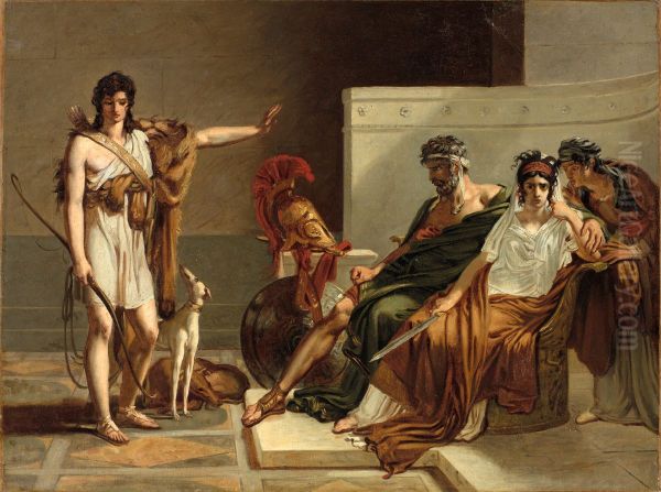 Phaedra and Hippolytus Oil Painting by Pierre-Narcisse Guerin