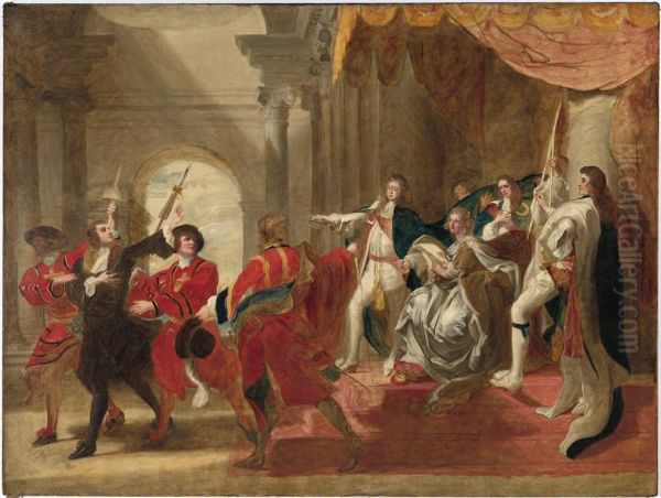 Monmouth before James II Oil Painting by John Singleton Copley