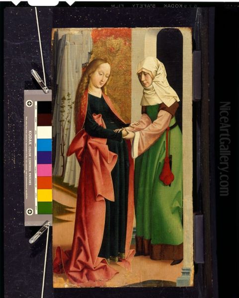 The Visitation Oil Painting by Rueland Frueauf the Elder