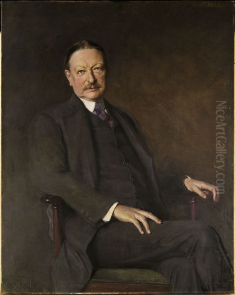 George Foot Moore (1851-1931) Oil Painting by Ignaz Gaugengigl