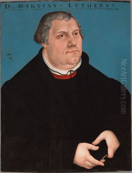 Martin Luther Oil Painting by Lucas Cranach the Elder