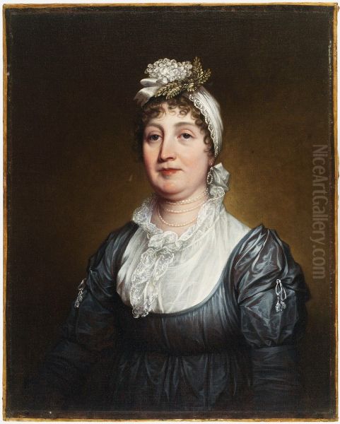 Phebe Taylor Winthrop (Mrs. Francis Bayard Winthrop) (1765-1841) Oil Painting by John Trumbull