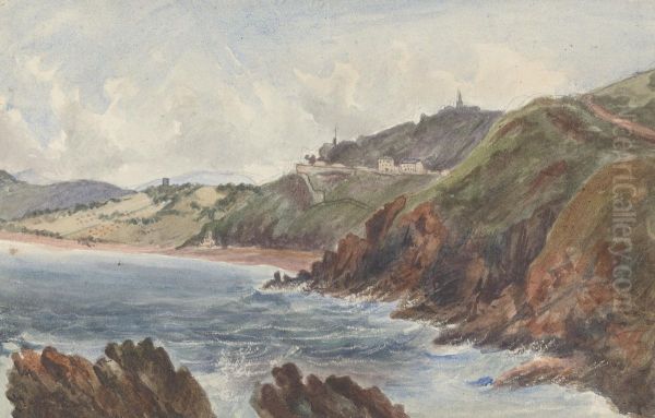 Bray Head and the F (cut-off) Oil Painting by James Arthur O'Connor