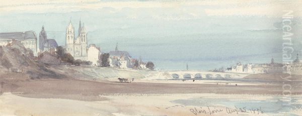 Blois on the Loire Oil Painting by William Callow