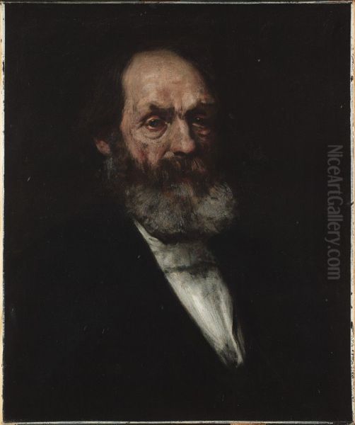 Edward Everett Hale (1822-1909) Oil Painting by William Merritt Chase