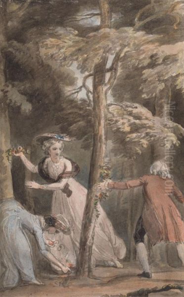 Illustration to the Virtuous Orphan Oil Painting by Thomas Stothard