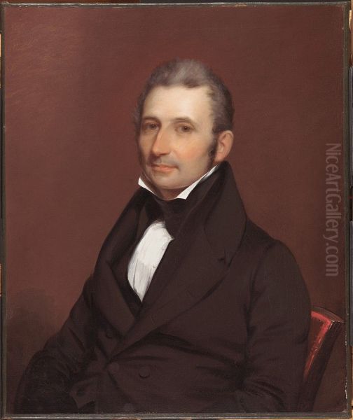 Josiah Parsons Cooke (1787-1880) Oil Painting by Chester Harding