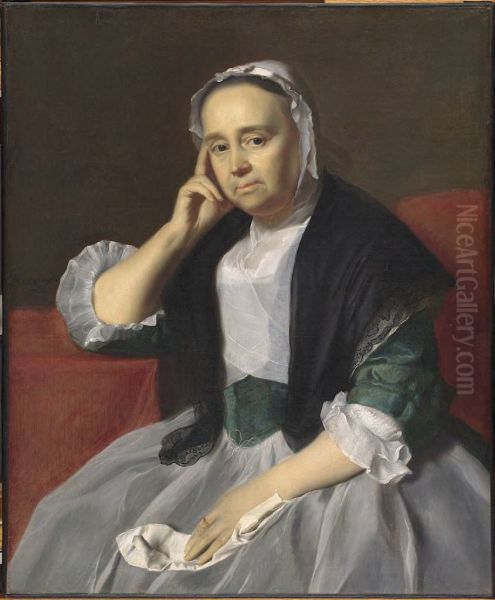 Margaret Gibbs Appleton (Mrs. Nathaniel Appleton)  (1699-1771) Oil Painting by John Singleton Copley