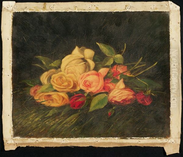 Roses Oil Painting by Thomas Addison Richards