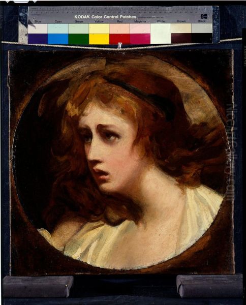 Lady Hamilton as Tragedy Oil Painting by George Romney