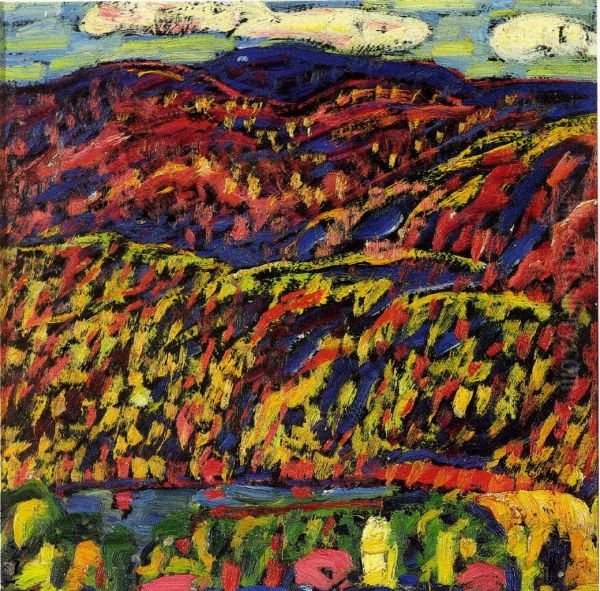 Kezar Lake, Autumn Morning Oil Painting by Marsden Hartley